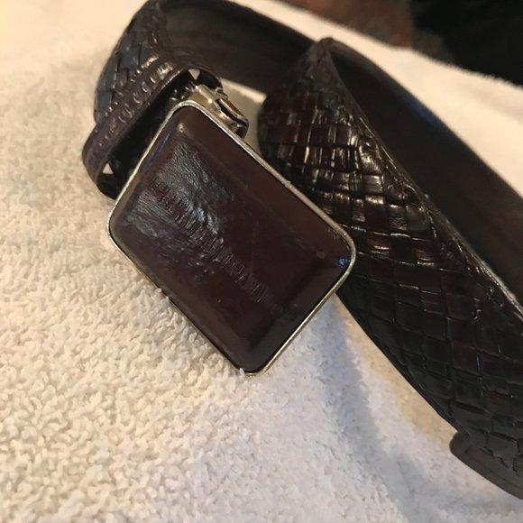 Mans Eel Skin Belt 34' to 36" - Picture 3 of 10